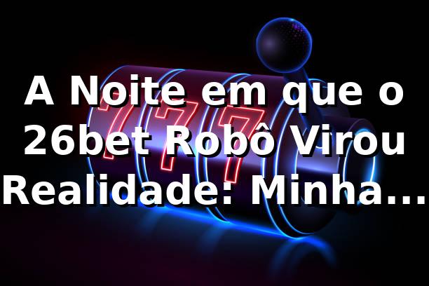 A Noite em que o 26bet Robô Virou Realidade: Minha Jornada na Plataforma 🔥 1 A Noite em que o 26bet Robô Virou Realidade: Minha Jornada na Plataforma 🔥